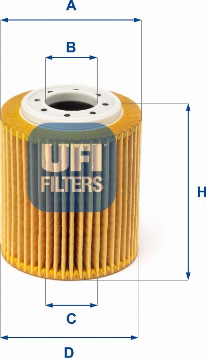 UFI 25.216.00 - Filter za ulje www.molydon.hr