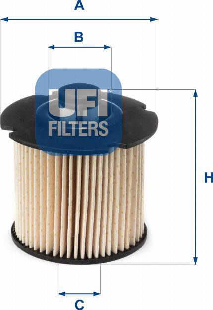 UFI 26.104.00 - Filter za gorivo www.molydon.hr