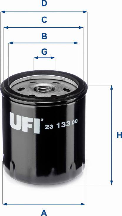 UFI 23.133.00 - Filter za ulje www.molydon.hr