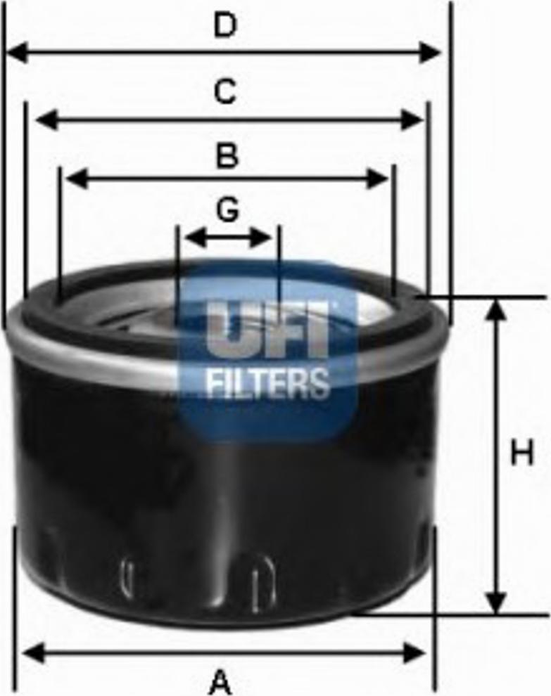 UFI 23.171.01 - Filter za ulje www.molydon.hr