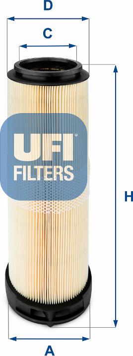 UFI 27.596.00 - Filter za zrak www.molydon.hr