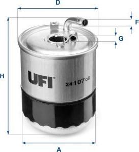 UFI 24.107.00 - Filter za gorivo www.molydon.hr