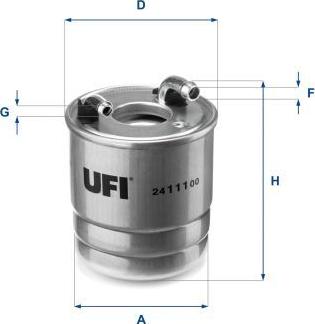 UFI 24.111.00 - Filter za gorivo www.molydon.hr