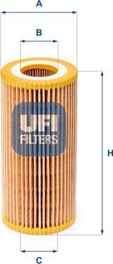 UFI 25.041.00 - Filter za ulje www.molydon.hr