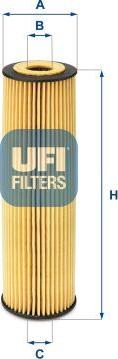 UFI 25.050.00 - Filter za ulje www.molydon.hr
