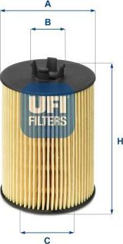 UFI 25.063.00 - Filter za ulje www.molydon.hr