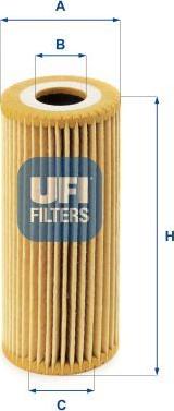 UFI 25.067.00 - Filter za ulje www.molydon.hr
