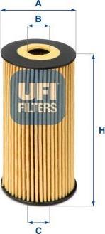 UFI 25.170.00 - Filter za ulje www.molydon.hr