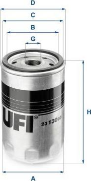 UFI 23.130.03 - Filter za ulje www.molydon.hr