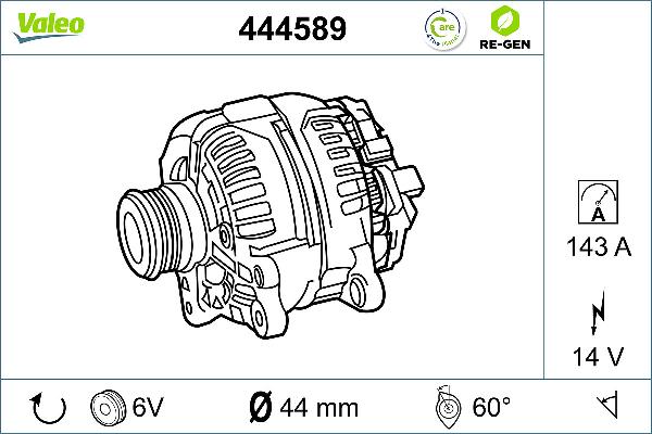 VALEO 444589 - Alternator www.molydon.hr