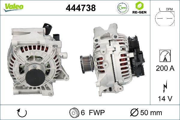VALEO 444738 - Alternator www.molydon.hr