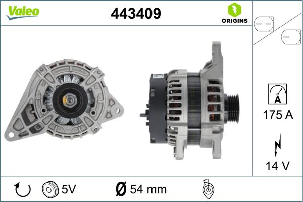 VALEO 443409 - Alternator www.molydon.hr