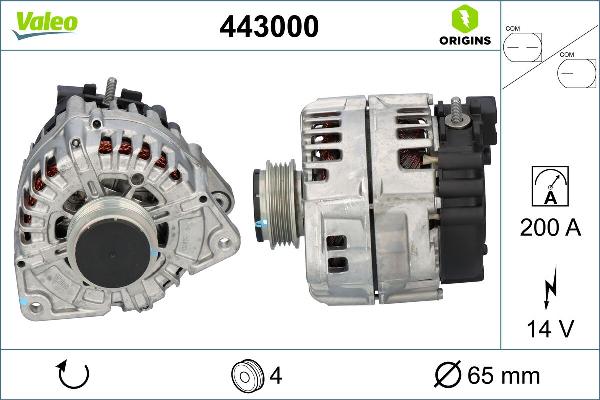 VALEO 443000 - Alternator www.molydon.hr
