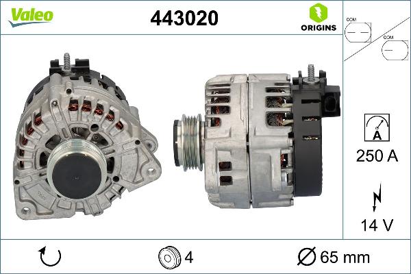 VALEO 443020 - Alternator www.molydon.hr