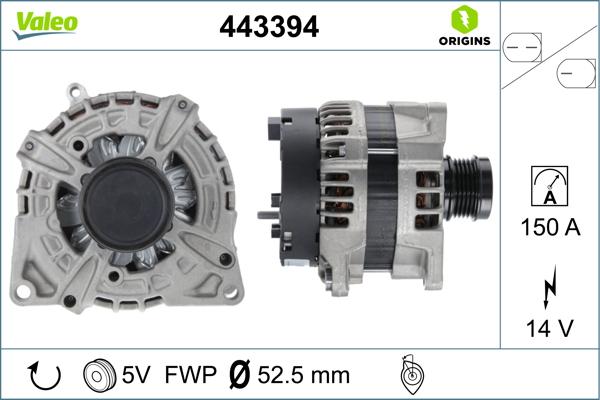 VALEO 443394 - Alternator www.molydon.hr