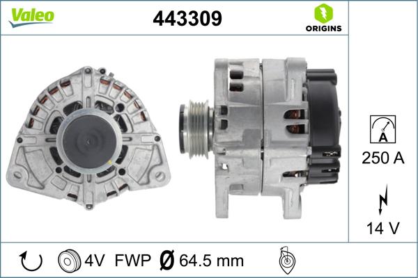 VALEO 443309 - Alternator www.molydon.hr
