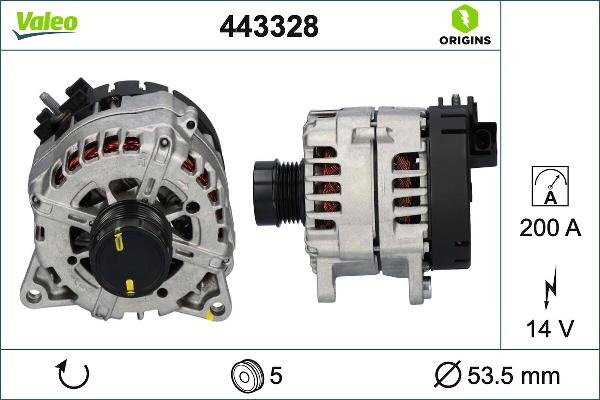 VALEO 443328 - Alternator www.molydon.hr