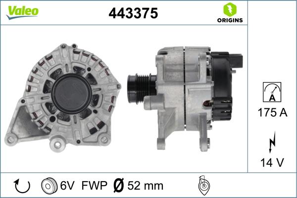 VALEO 443375 - Alternator www.molydon.hr