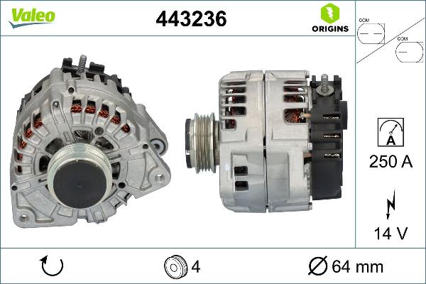 VALEO 443236 - Alternator www.molydon.hr