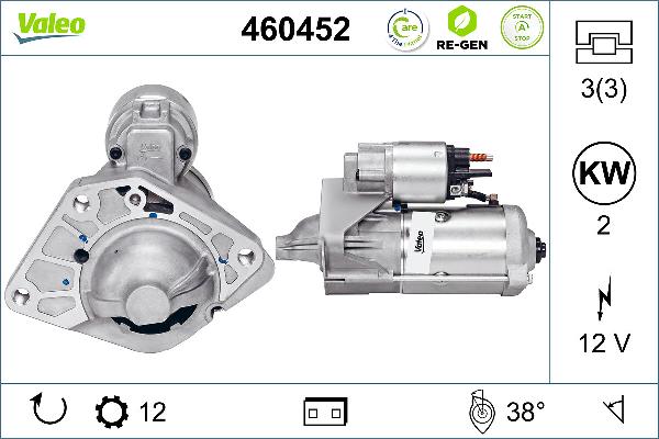 VALEO 460452 - Starter www.molydon.hr