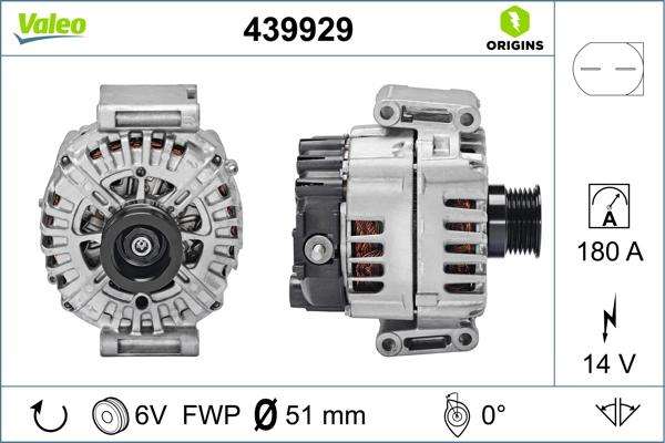 VALEO 439929 - Alternator www.molydon.hr
