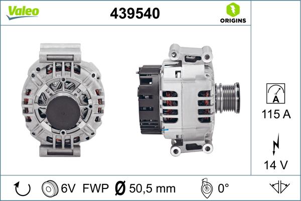VALEO 439540 - Alternator www.molydon.hr