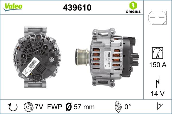 VALEO 439610 - Alternator www.molydon.hr