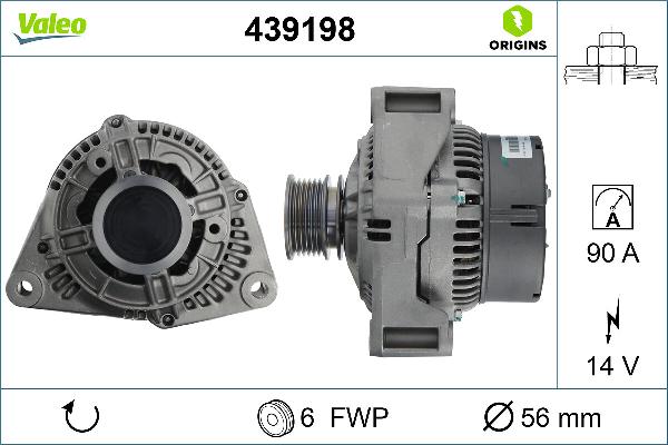 VALEO 439198 - Alternator www.molydon.hr