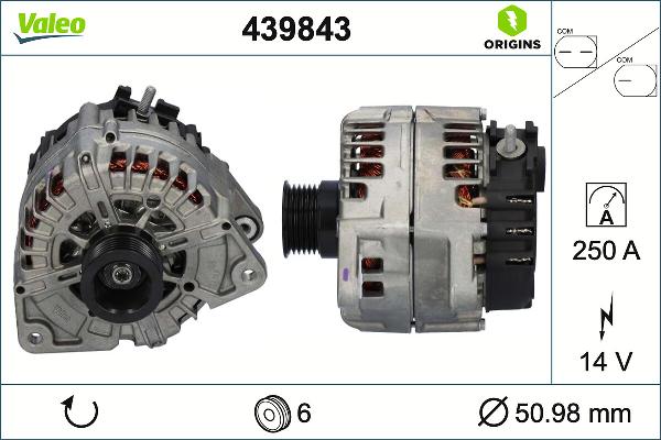 VALEO 439843 - Alternator www.molydon.hr