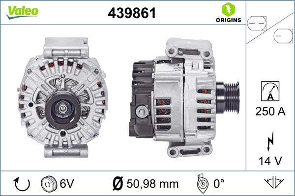 VALEO 439861 - Alternator www.molydon.hr