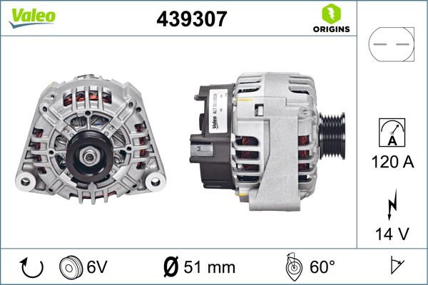 VALEO 439307 - Alternator www.molydon.hr