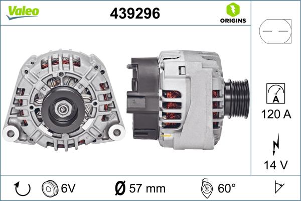 VALEO 439296 - Alternator www.molydon.hr