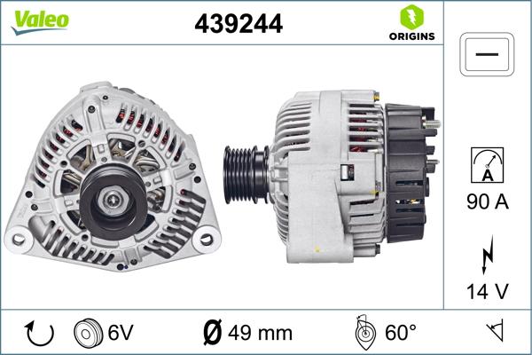VALEO 439244 - Alternator www.molydon.hr
