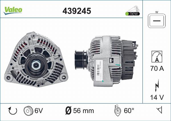 VALEO 439245 - Alternator www.molydon.hr
