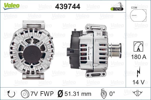 VALEO 439744 - Alternator www.molydon.hr