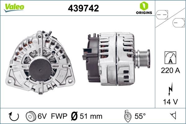VALEO 439742 - Alternator www.molydon.hr