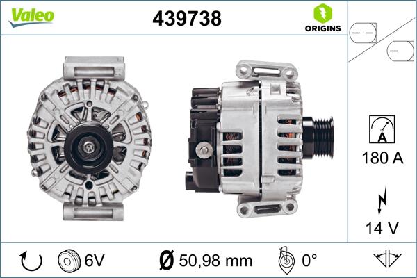 VALEO 439738 - Alternator www.molydon.hr