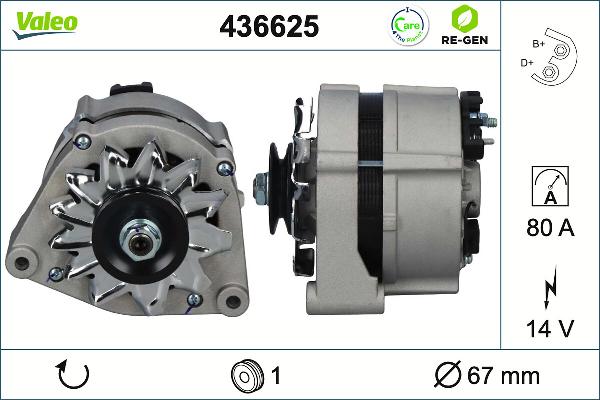 VALEO 436625 - Alternator www.molydon.hr