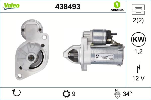VALEO 438493 - Starter www.molydon.hr