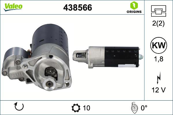 VALEO 438566 - Starter www.molydon.hr