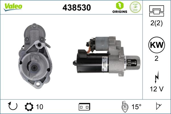 VALEO 438530 - Starter www.molydon.hr