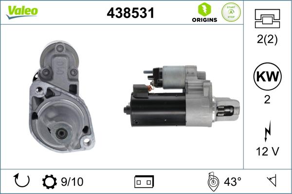 VALEO 438531 - Starter www.molydon.hr