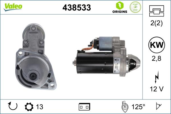 VALEO 438533 - Starter www.molydon.hr