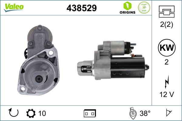 VALEO 438529 - Starter www.molydon.hr