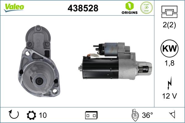 VALEO 438528 - Starter www.molydon.hr