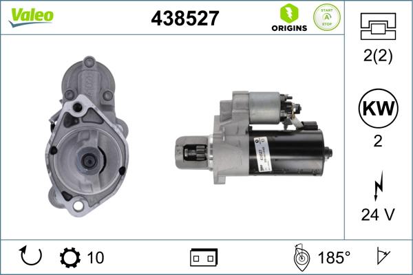 VALEO 438527 - Starter www.molydon.hr