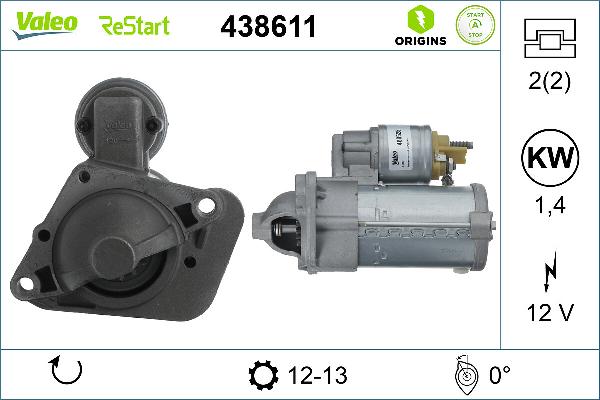 VALEO 438611 - Starter www.molydon.hr
