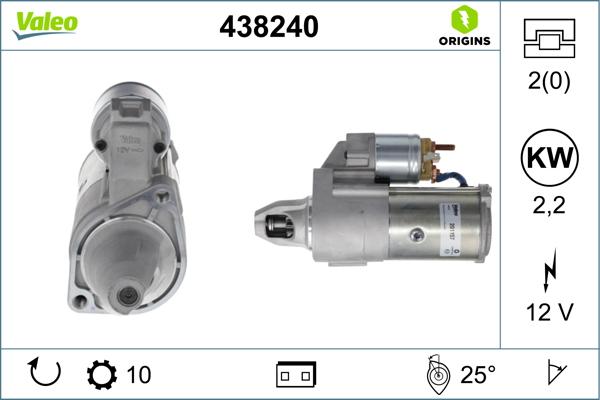 VALEO 438240 - Starter www.molydon.hr