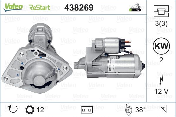 VALEO 438269 - Starter www.molydon.hr