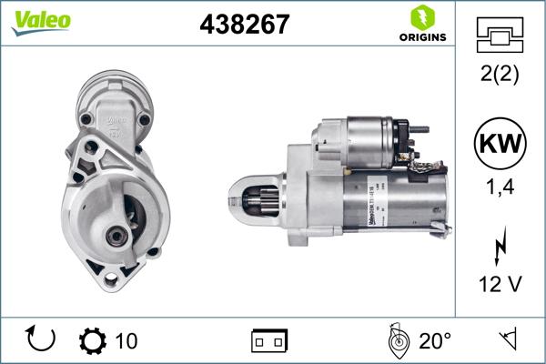 VALEO 438267 - Starter www.molydon.hr